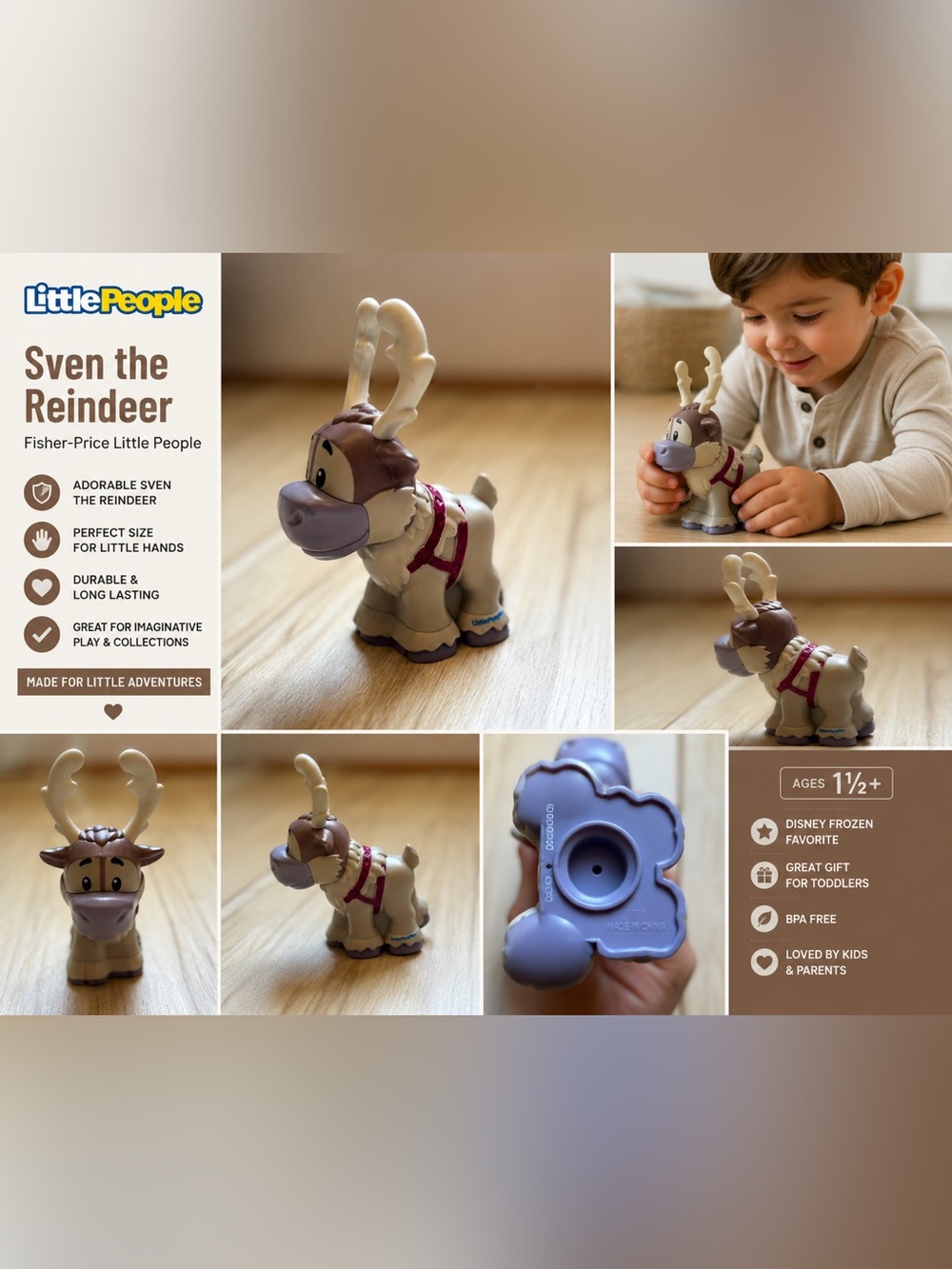 Disney Frozen Sven Little People Figure Fisher Price Reindeer Replacement 2019